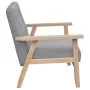 Sillón de tela gris claro de vidaXL, Sillones - Ref: Foro24-242225, Precio: 144,97 €, Descuento: %