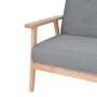 Sillón de tela gris claro de vidaXL, Sillones - Ref: Foro24-242225, Precio: 144,97 €, Descuento: %
