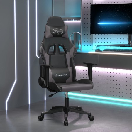 Silla gaming cuero sintético negro y gris en Sillas gaming | Comprar online en Foru.es