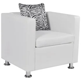 Weißer Kunstledersessel von vidaXL, Sessel - Ref: Foro24-242213, Preis: 184,57 €, Rabatt: %
