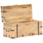 Baúl madera maciza de mango 90x40x40 cm de vidaXL, Baúles de almacenamiento - Ref: Foro24-289634, Precio: 204,68 €, Descuento: %