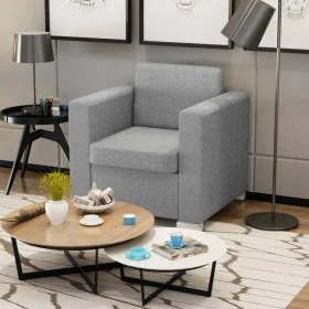 Light gray fabric armchair by vidaXL, Armchairs - Ref: Foro24-243579, Price: 229,32 €, Discount: %