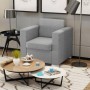 Sillón de tela gris claro de vidaXL, Sillones - Ref: Foro24-243579, Precio: 217,65 €, Descuento: %