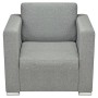 Sillón de tela gris claro de vidaXL, Sillones - Ref: Foro24-243579, Precio: 217,65 €, Descuento: %
