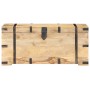 Baúl madera maciza de mango 90x40x40 cm de vidaXL, Baúles de almacenamiento - Ref: Foro24-289634, Precio: 204,68 €, Descuento: %