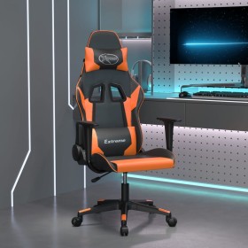 Silla gaming cuero sintético negro y naranja en Sillas gaming | Comprar online en Foru.es