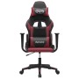 Silla gaming cuero sintético negro y rojo vino tinto en Sillas gaming | Comprar online en Foru.es