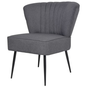 Sillón de cóctel tela gris oscuro de vidaXL, Sillones - Ref: Foro24-244096, Precio: 146,63 €, Descuento: %