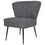 Sillón de cóctel tela gris oscuro de vidaXL, Sillones - Ref: Foro24-244096, Precio: 144,76 €, Descuento: %