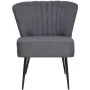 Sillón de cóctel tela gris oscuro de vidaXL, Sillones - Ref: Foro24-244096, Precio: 144,76 €, Descuento: %