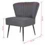 Sillón de cóctel tela gris oscuro de vidaXL, Sillones - Ref: Foro24-244096, Precio: 144,76 €, Descuento: %