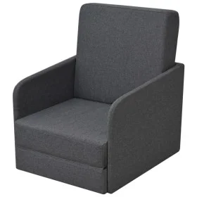 Dark gray fabric convertible armchair by vidaXL, Armchairs - Ref: Foro24-243649, Price: 252,15 €, Discount: %