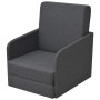 Sillón convertible tela gris oscuro de vidaXL, Sillones - Ref: Foro24-243649, Precio: 256,86 €, Descuento: %