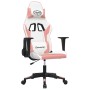 Silla gaming cuero sintético blanco y rosa en Sillas gaming | Comprar online en Foru.es