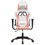 Silla gaming cuero sintético blanco y rosa en Sillas gaming | Comprar online en Foru.es