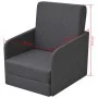 Sillón convertible tela gris oscuro de vidaXL, Sillones - Ref: Foro24-243649, Precio: 252,15 €, Descuento: %