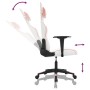 Silla gaming cuero sintético blanco y rosa en Sillas gaming | Comprar online en Foru.es