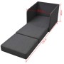 Sillón convertible tela gris oscuro de vidaXL, Sillones - Ref: Foro24-243649, Precio: 256,86 €, Descuento: %