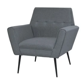 Sillón de acero y tela gris claro de vidaXL, Sillones - Ref: Foro24-245519, Precio: 165,13 €, Descuento: %