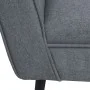 Sillón de acero y tela gris claro de vidaXL, Sillones - Ref: Foro24-245519, Precio: 165,13 €, Descuento: %
