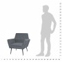 Sillón de acero y tela gris claro de vidaXL, Sillones - Ref: Foro24-245519, Precio: 167,86 €, Descuento: %