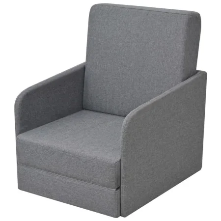 Sillón convertible en cama tela gris claro de vidaXL, Sillones - Ref: Foro24-243648, Precio: 220,14 €, Descuento: %