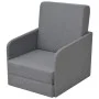 Sillón convertible en cama tela gris claro de vidaXL, Sillones - Ref: Foro24-243648, Precio: 220,14 €, Descuento: %