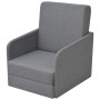 Sillón convertible en cama tela gris claro de vidaXL, Sillones - Ref: Foro24-243648, Precio: 239,46 €, Descuento: %
