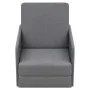 Sillón convertible en cama tela gris claro de vidaXL, Sillones - Ref: Foro24-243648, Precio: 220,14 €, Descuento: %