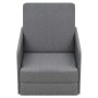 Sillón convertible en cama tela gris claro de vidaXL, Sillones - Ref: Foro24-243648, Precio: 239,46 €, Descuento: %