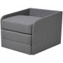 Sillón convertible en cama tela gris claro de vidaXL, Sillones - Ref: Foro24-243648, Precio: 239,46 €, Descuento: %