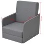 Sillón convertible en cama tela gris claro de vidaXL, Sillones - Ref: Foro24-243648, Precio: 220,14 €, Descuento: %