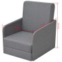Sillón convertible en cama tela gris claro de vidaXL, Sillones - Ref: Foro24-243648, Precio: 239,46 €, Descuento: %