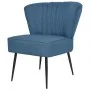 Sillón de cóctel tela azul de vidaXL, Sillones - Ref: Foro24-244098, Precio: 157,87 €, Descuento: %
