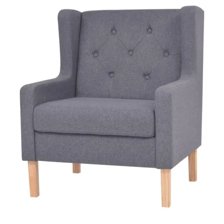 Sillón de tela gris de vidaXL, Sillones - Ref: Foro24-245452, Precio: 210,26 €, Descuento: %