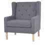 Sillón de tela gris de vidaXL, Sillones - Ref: Foro24-245452, Precio: 210,26 €, Descuento: %