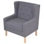 Sillón de tela gris de vidaXL, Sillones - Ref: Foro24-245452, Precio: 210,26 €, Descuento: %