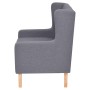 Sillón de tela gris de vidaXL, Sillones - Ref: Foro24-245452, Precio: 214,39 €, Descuento: %