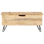 Baúl madera maciza de mango 90x40x45 cm de vidaXL, Baúles de almacenamiento - Ref: Foro24-289635, Precio: 181,02 €, Descuento: %