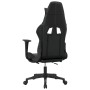 Silla gaming con reposapiés cuero sintético negro gris en Sillas gaming | Comprar online en Foru.es