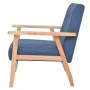 Sillón de tela azul de vidaXL, Sillones - Ref: Foro24-244654, Precio: 153,85 €, Descuento: %
