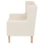 Sillón de tela color blanco crema de vidaXL, Sillones - Ref: Foro24-245449, Precio: 225,86 €, Descuento: %