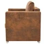 Brown artificial suede armchair by vidaXL, Armchairs - Ref: Foro24-244701, Price: 251,05 €, Discount: %