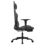 Silla gaming con reposapiés cuero sintético negro camuflaje en Sillas gaming | Comprar online en Foru.es