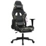 Silla gaming con reposapiés cuero sintético negro camuflaje en Sillas gaming | Comprar online en Foru.es