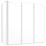 Mampara de ducha de vidrio templado transparente 120x69x130 cm de vidaXL, Puertas de ducha - Ref: Foro24-146227, Precio: 218,...