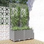 Jardinera con enrejado PP gris claro 80x40x136 cm en Macetas y jardineras | Comprar online en Foru.es