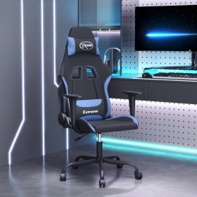 Silla gaming tela negro y azul en Sillas gaming | Comprar online en Foru.es