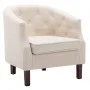 Sillón de tela beige de vidaXL, Sillones - Ref: Foro24-247002, Precio: 177,41 €, Descuento: %
