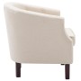 Sillón de tela beige de vidaXL, Sillones - Ref: Foro24-247002, Precio: 196,41 €, Descuento: %